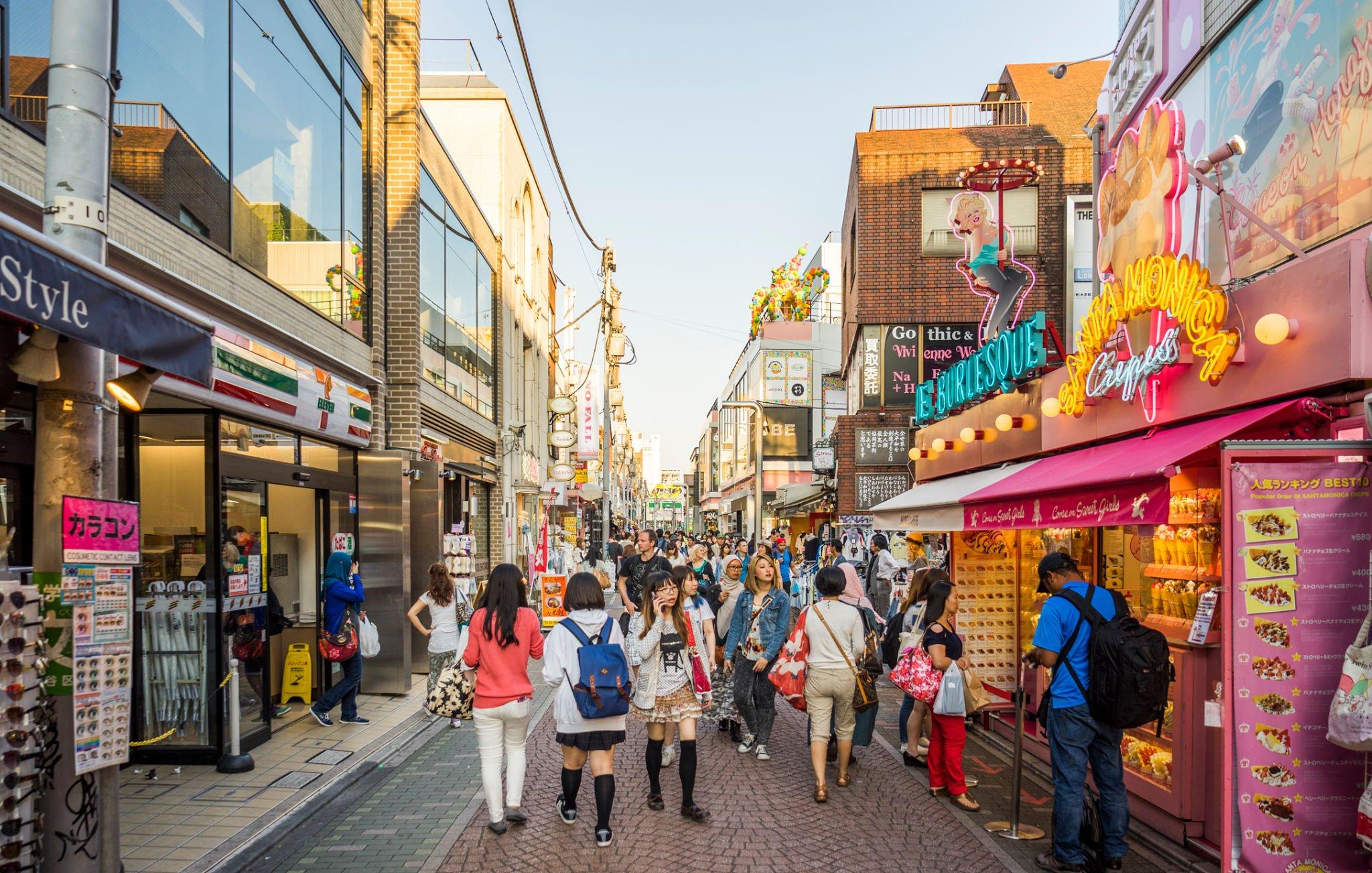 Takeshita Street from Jujutsu Kaisen, Japan, Jujutsu Kaisen